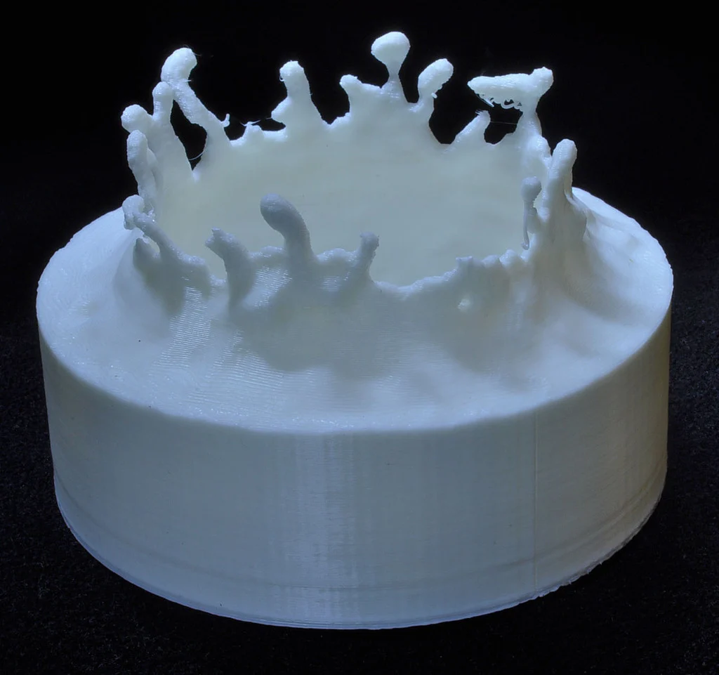 Water puddle splash.  Blender fluid model