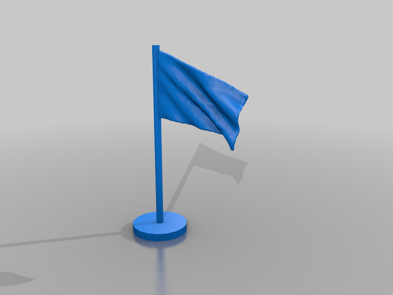 waving flag smooth and solid
