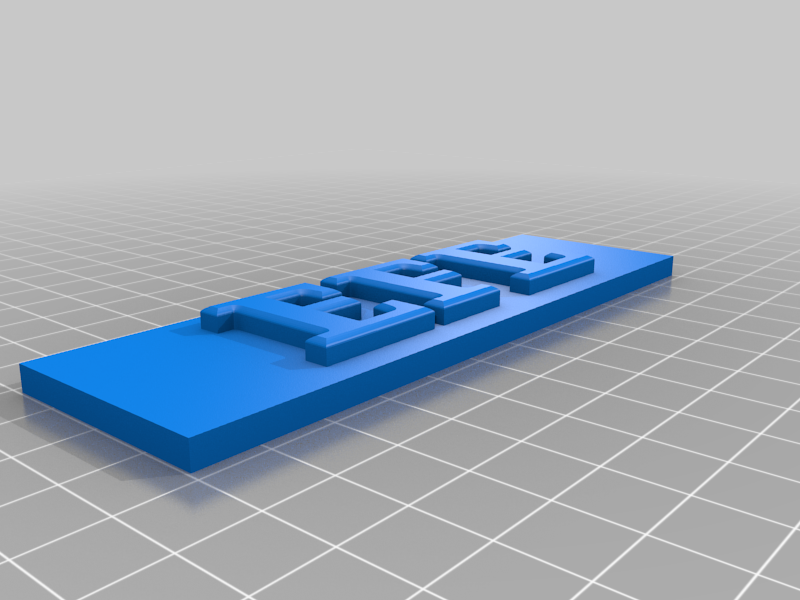 Efe name plate customizable text