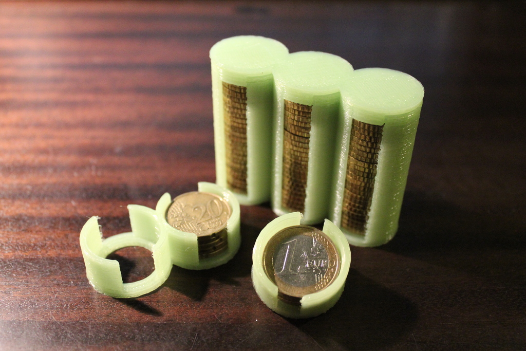 Parametric Coin Storage Tube(s) + Cap