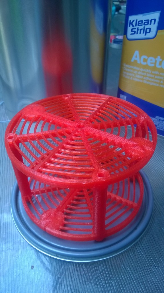 Stackable acetone vapor bath rack