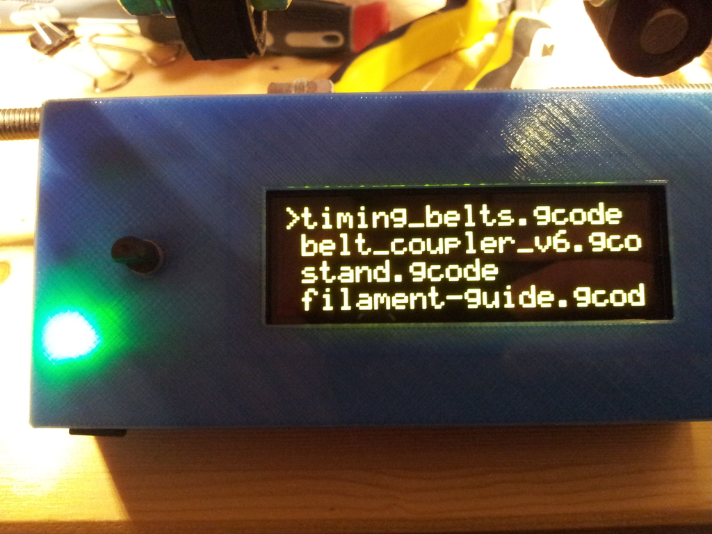 OLED display case with room for jogwheel and Micro SDRAMPS