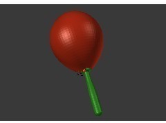 3d Printable Maraca Traditional - 2 Piece