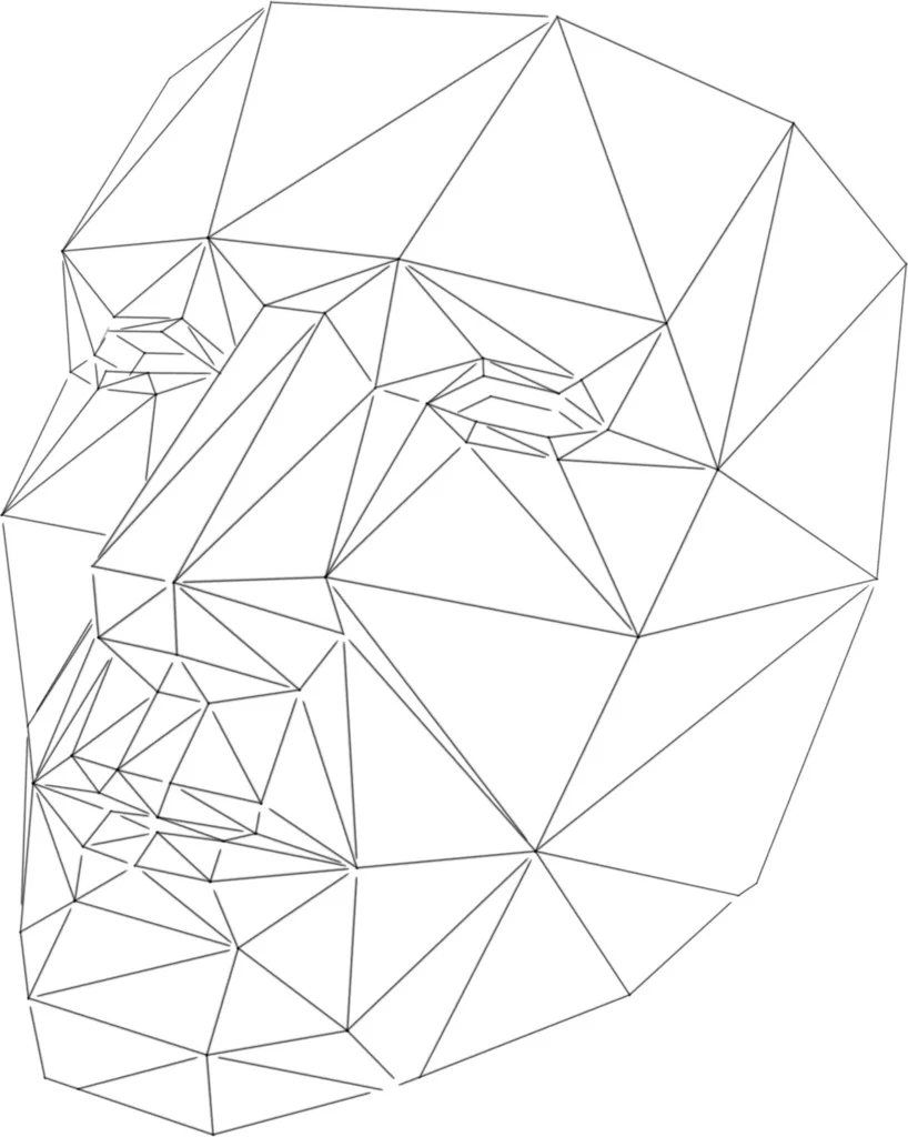 Low Polygon Printable Mask
