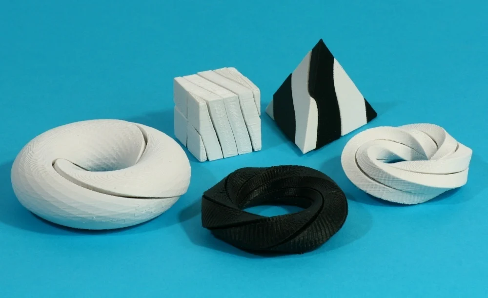Five screw-puzzles by George Hart