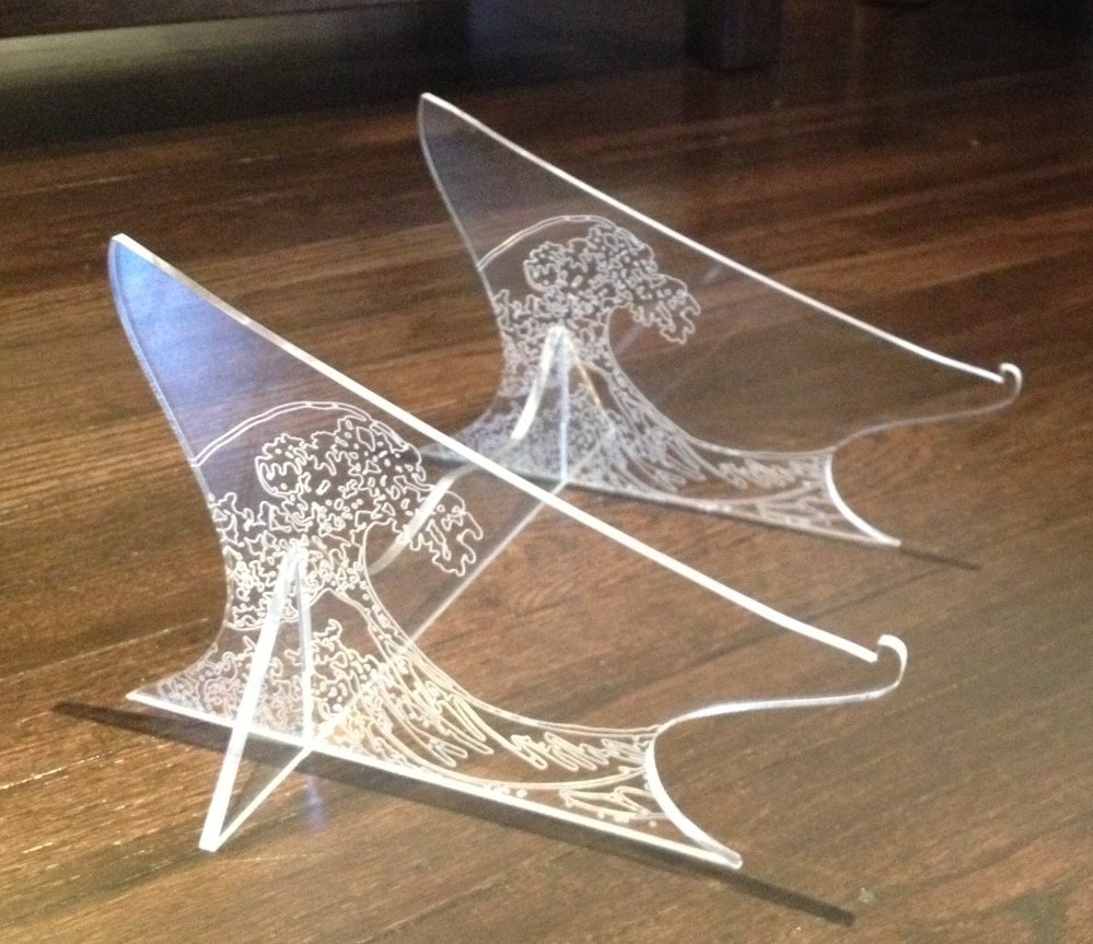 Hokusai Wave Laptop Stand for MacBook Air