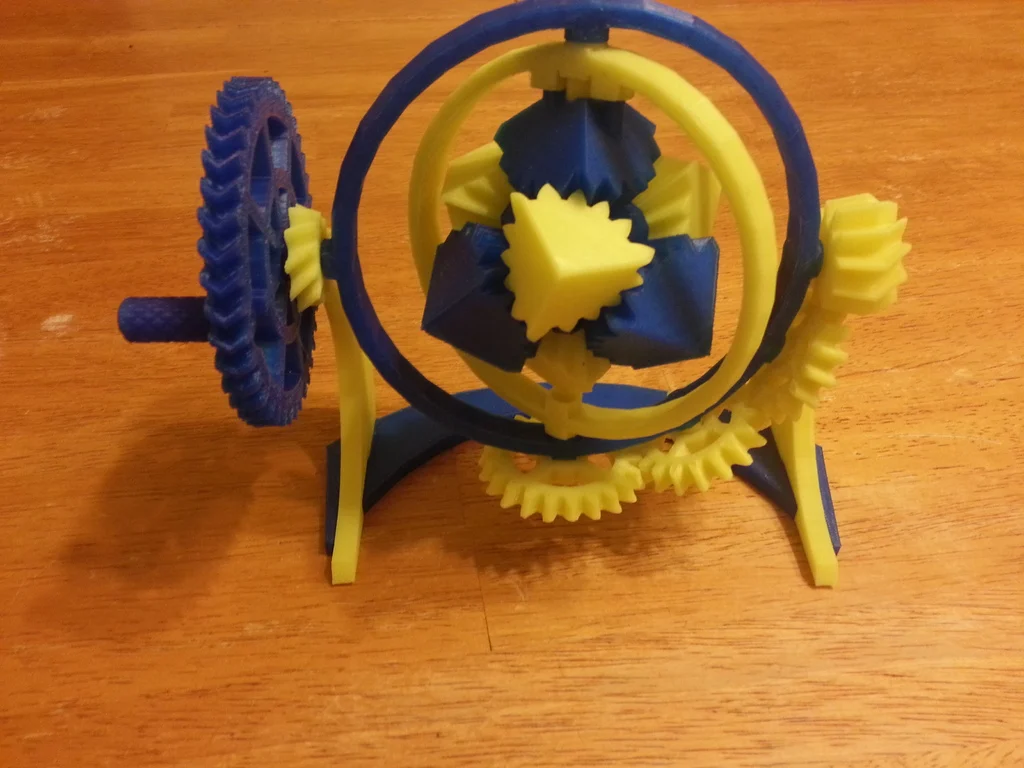 The Amazing Gyroscopic Cube Gears!