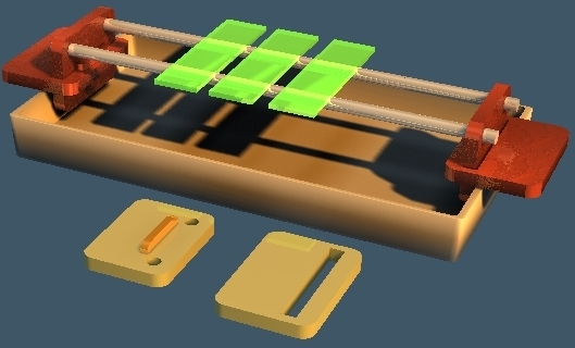 Slide staining rack