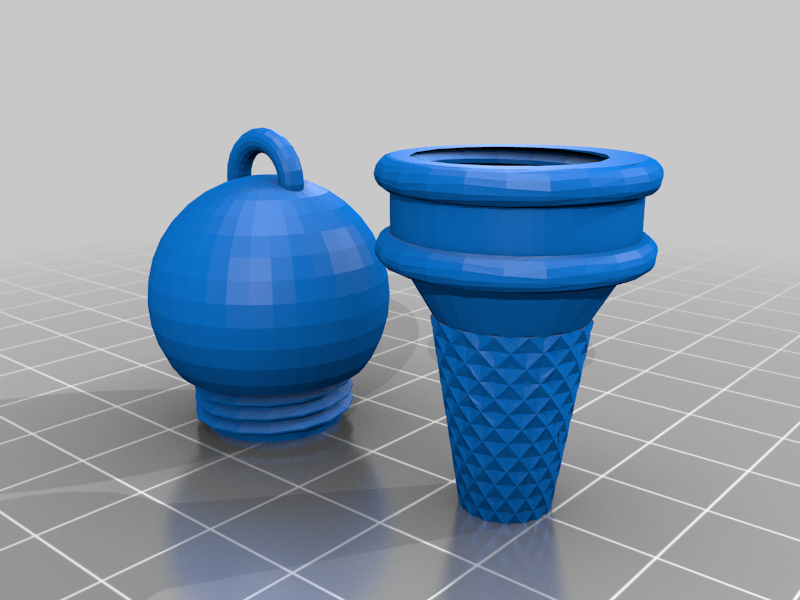 Ice Cream Cone Screw Container