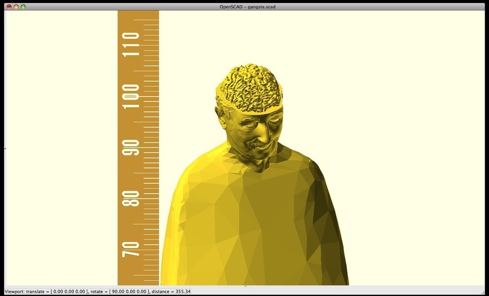 OpenSCAD Ruler - Numbered