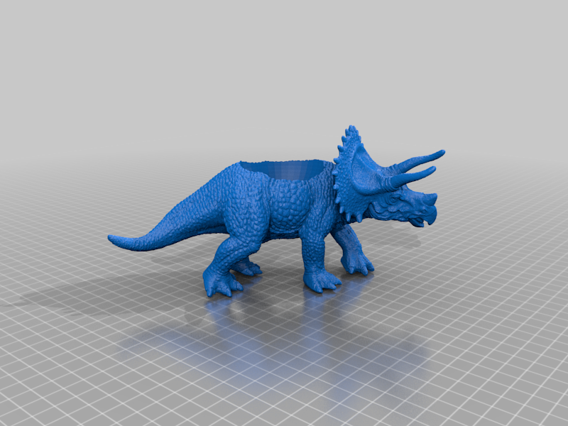 Triceratops Dinosaur Model Planter Novelty Plant Pot