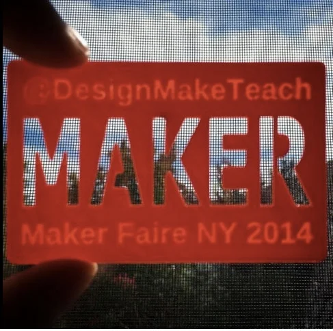 Maker Faire NY 2014 - Stencil Business Card