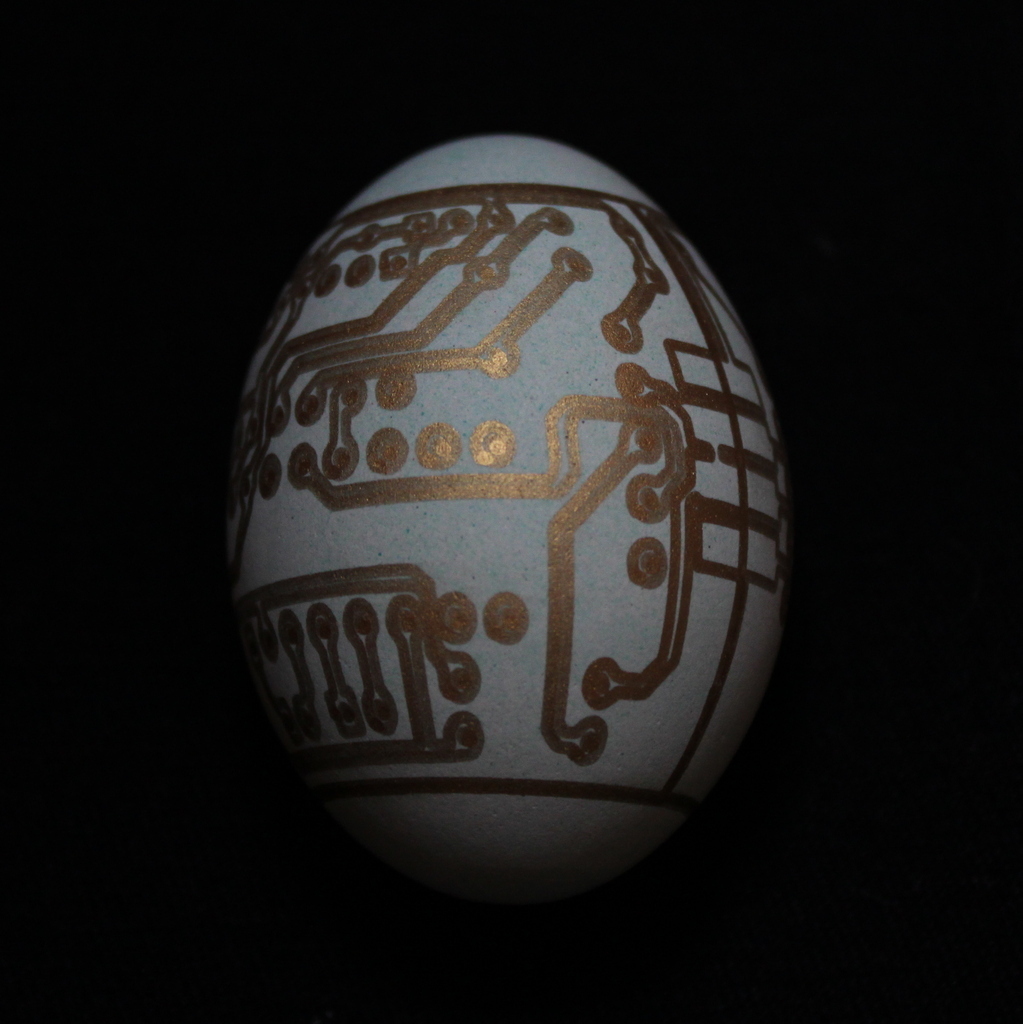 Circuit Board Egg for Egg-Bot
