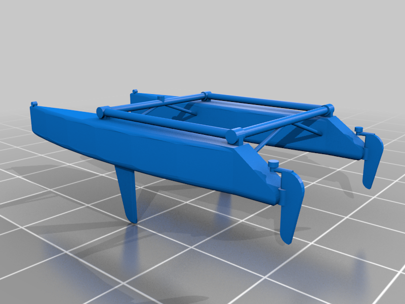 Incomplete Catamaran (double hull)