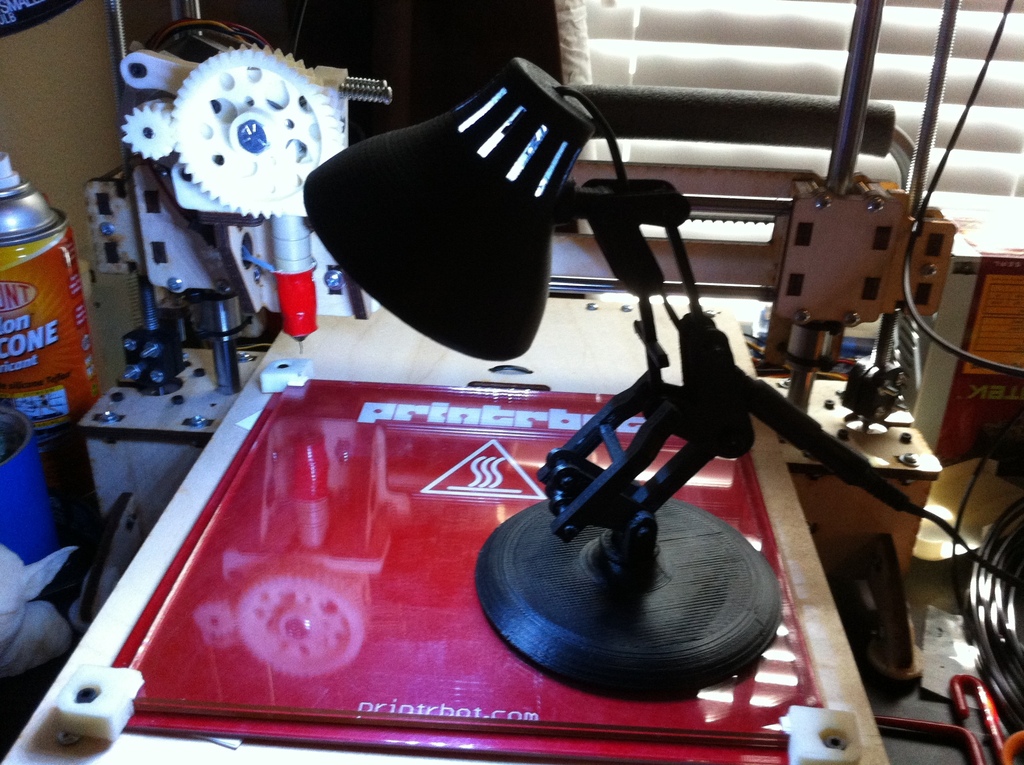 Snap Together Mini-lamp: Slicable and LED Power