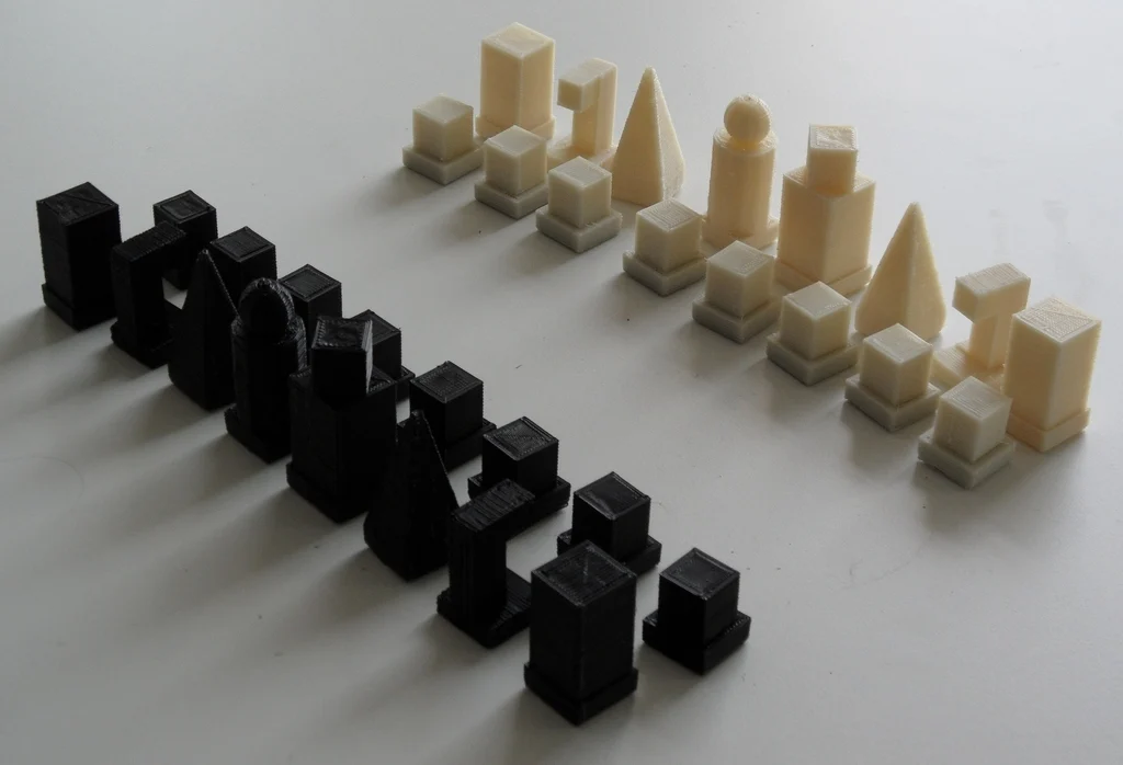 Bauhaus Model I 1922 Chess Set