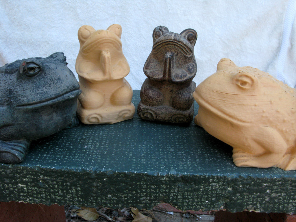 Yoga Frog and Garden Toad
