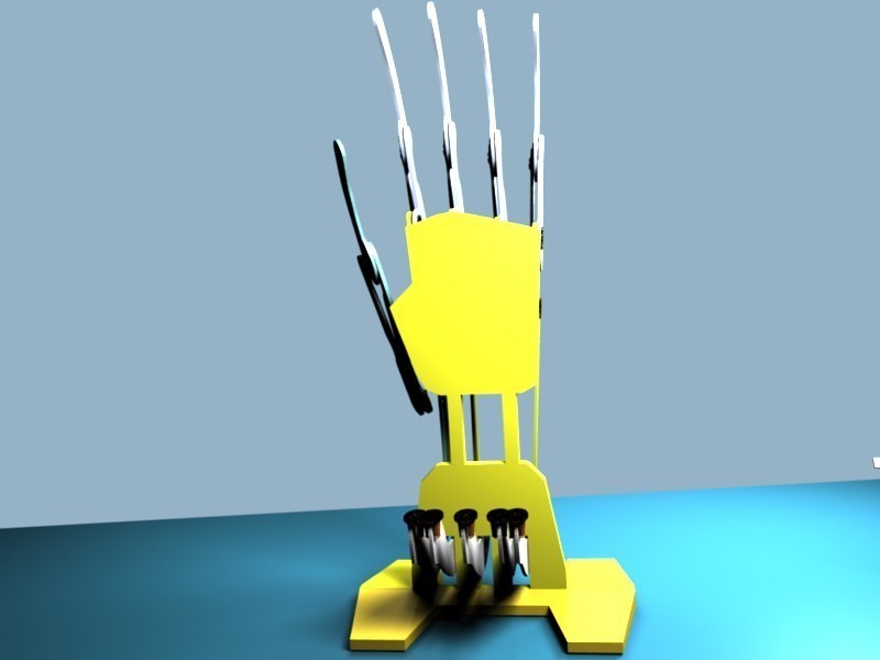 Type writer Robot hand