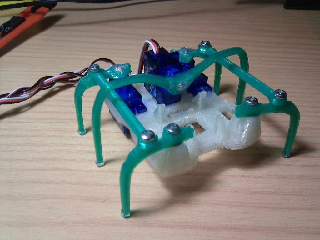 Printed Micro-Hexapod (Plate and code)