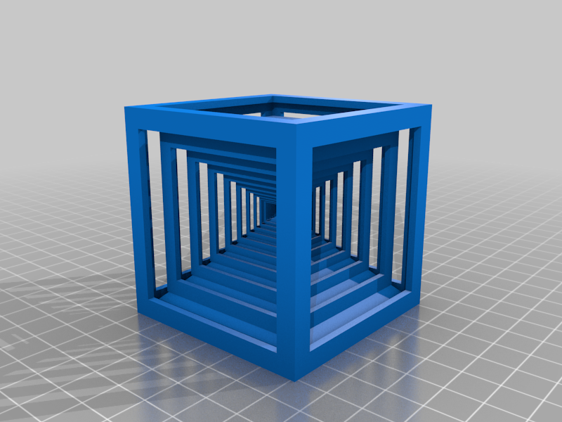 cube in cube on pyramid
