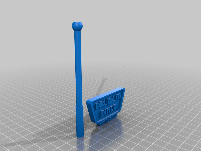 Fallout Wasteland Warfare Drumlin Diner Sign
