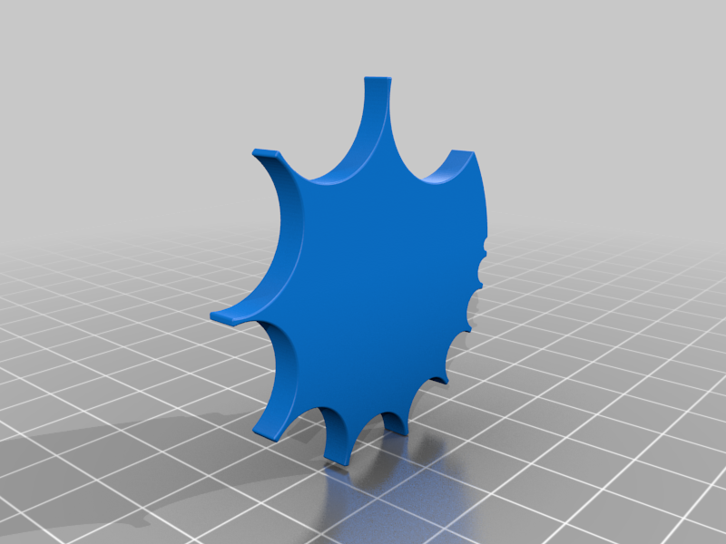 the radius finder (mm)