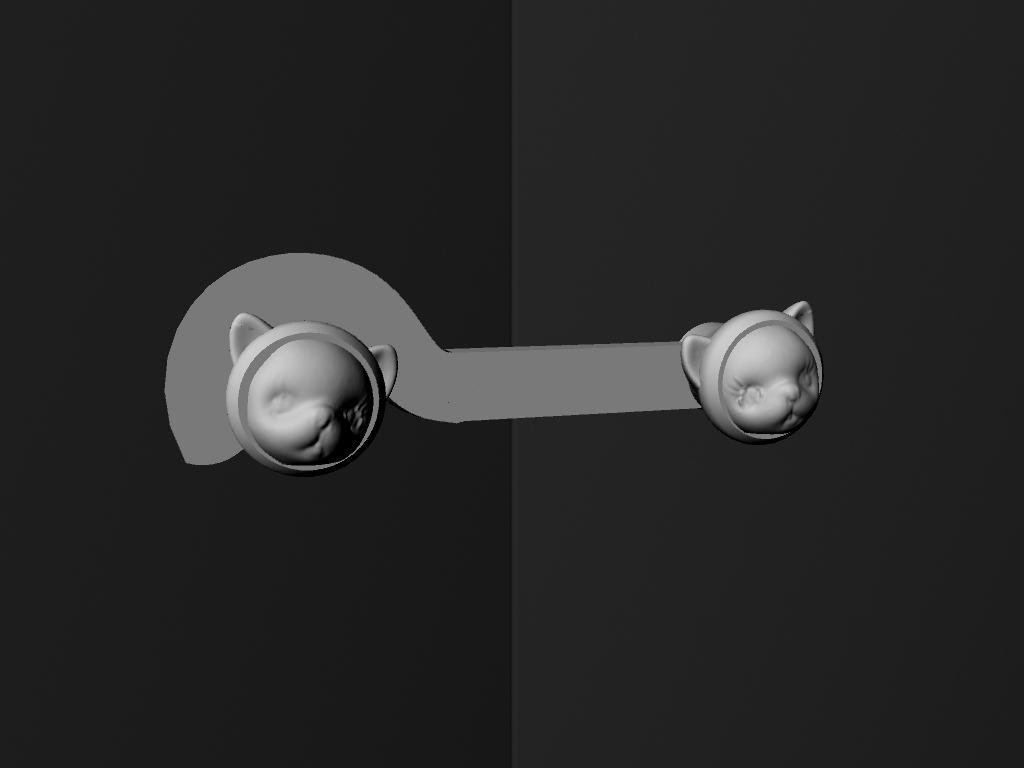 Kitten Closet Knob Latch