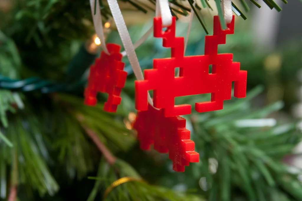 8bit Space Invader Ornaments
