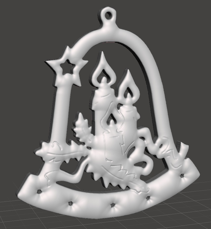 Christmas Tree Ornament - Candles