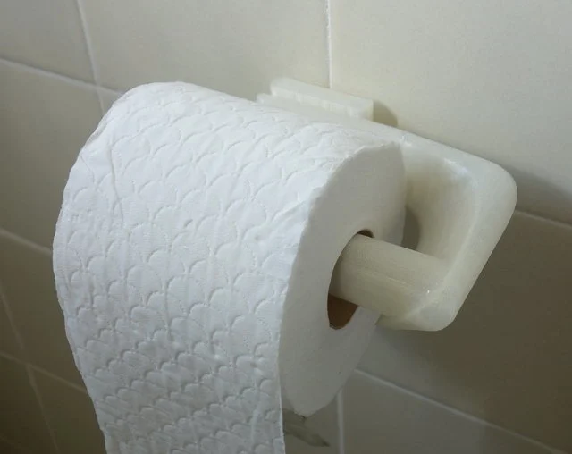 Basic Asymmetrical Toilet Roll Holder