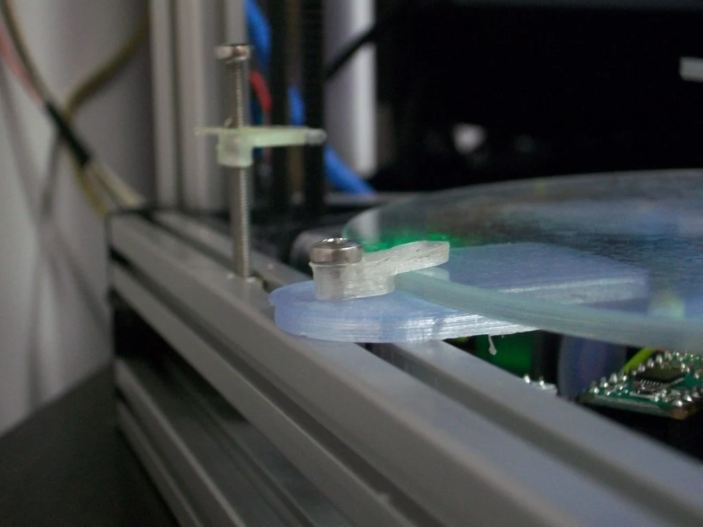 Kossel Mini Borosilicate Glass Print Surface Top Clip