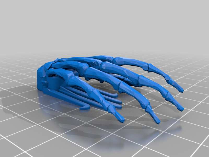Skeleton Hand Hair Slide
