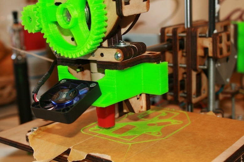 Printrbot Jr. 40mm fan mount