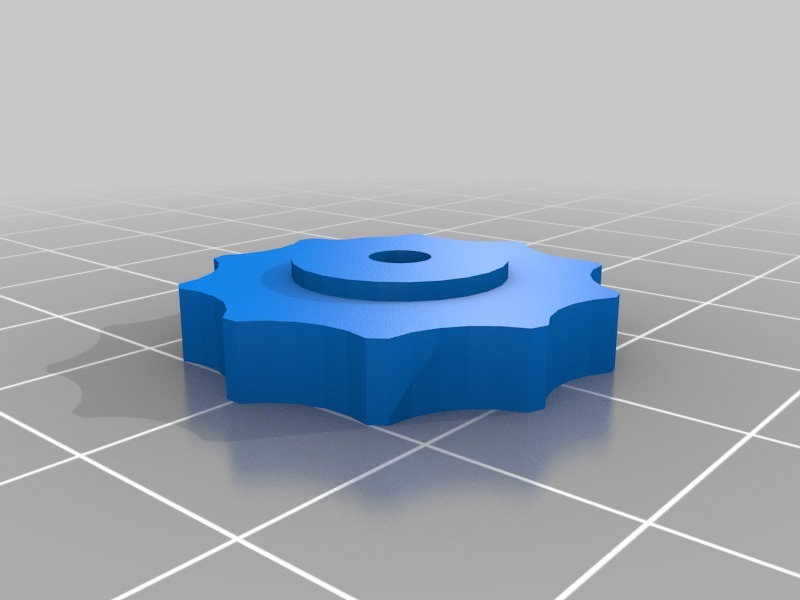 Bed levelling thumb wheel