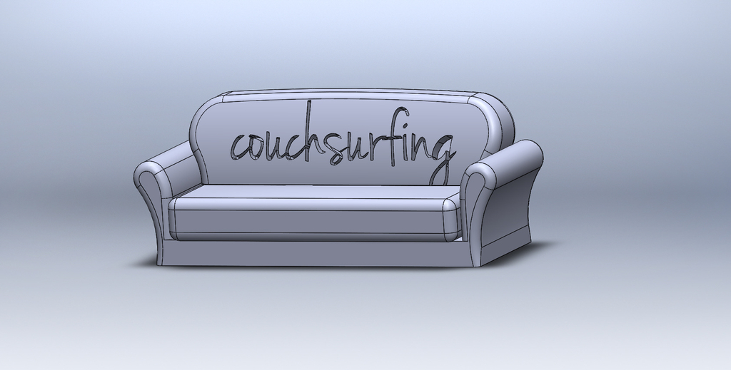 Couchsurfing Couch Souvenir