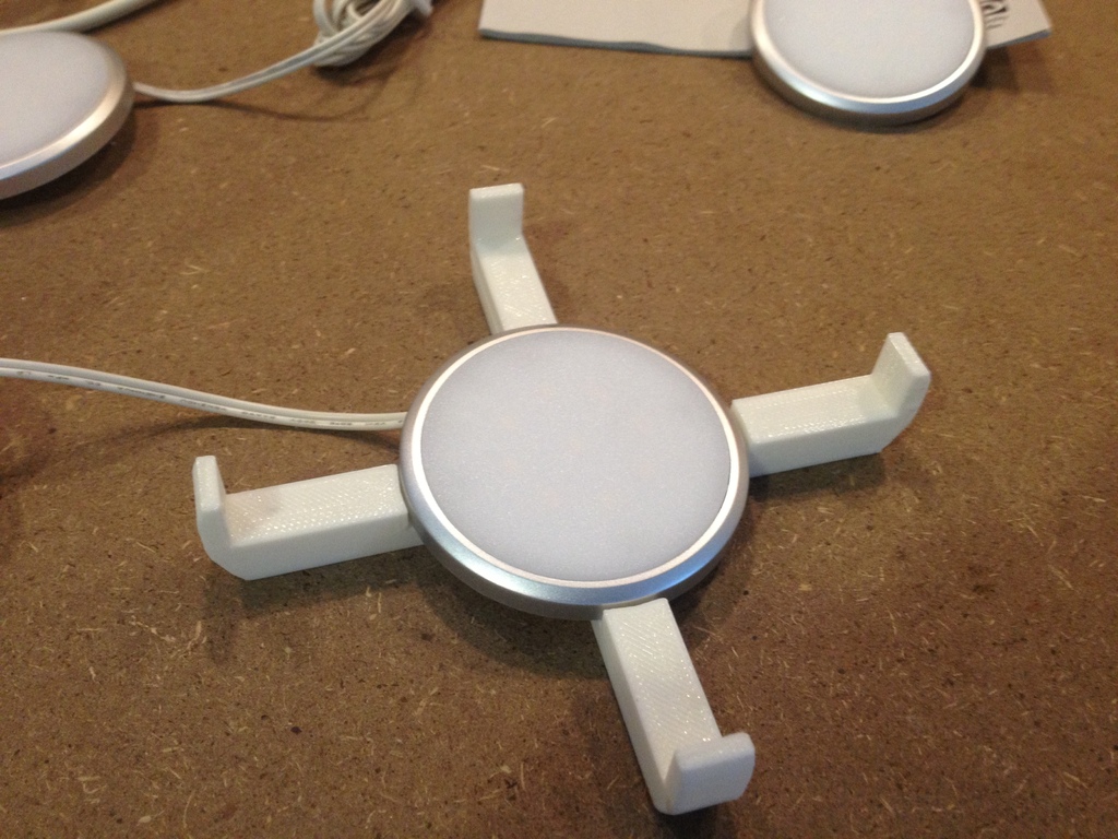 Vase holder with light recess