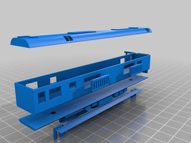 N scale South African Blue Train Power Car