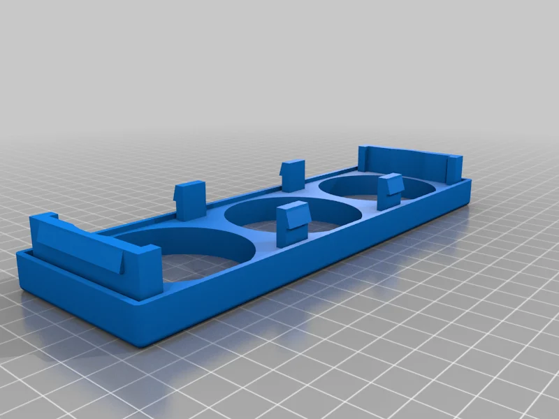 Stereo DIN mount for three gauges (specially minded for NB Miata/MX5)