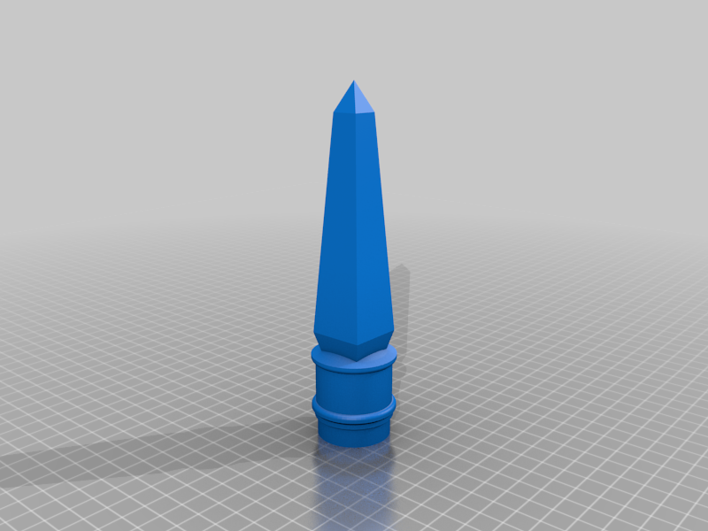 Finial Obelisk (for PVC Halloween Fence)