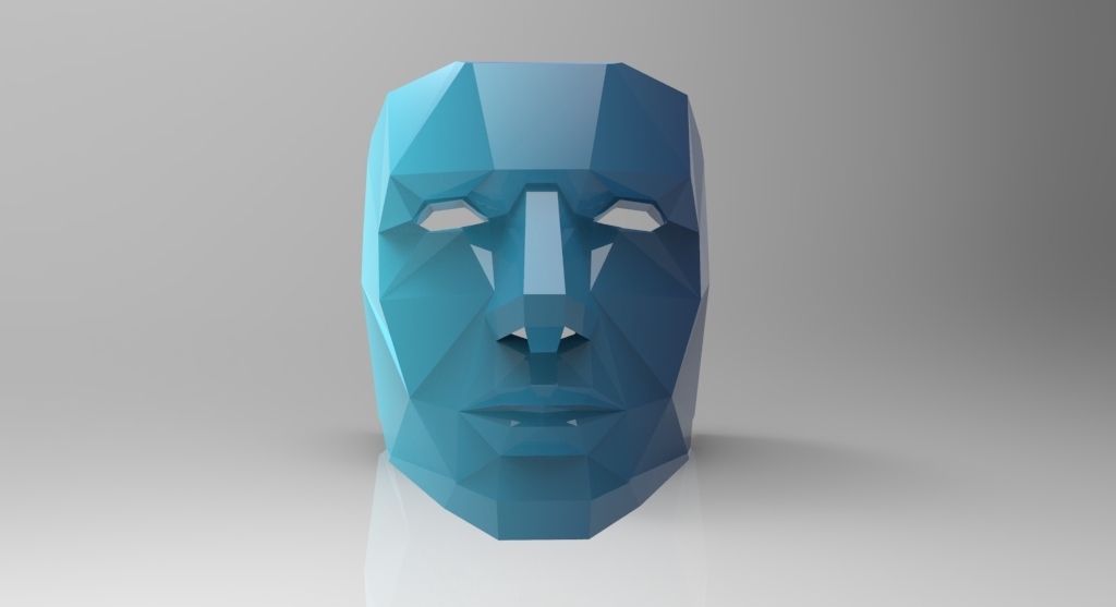 Mask of blue