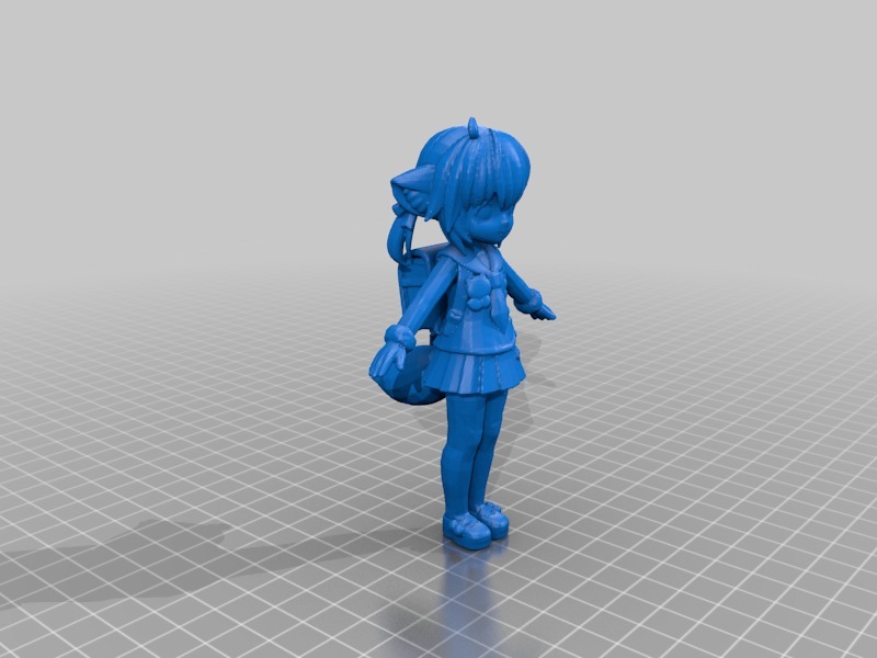 foxkonko japanese charactor's figure with support