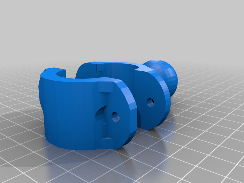 Heavy duty handle bar RAM mount