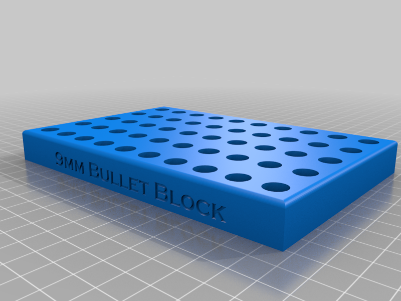9mm Bullet Block