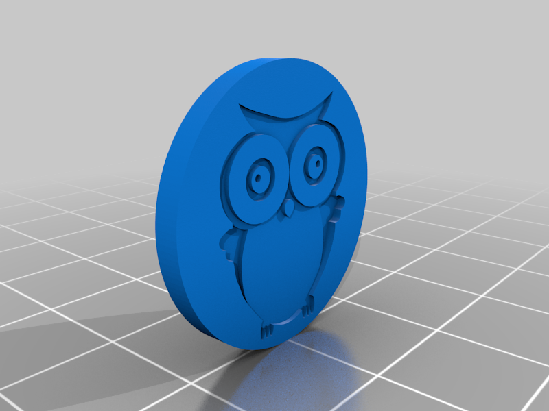 Owl shopping chip / Eulen Einkaufsmarke