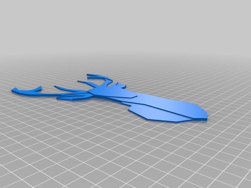 Cerf (low poly relief)