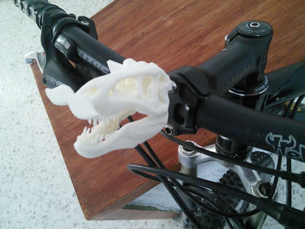 TRex Mustache Bike Figurehead