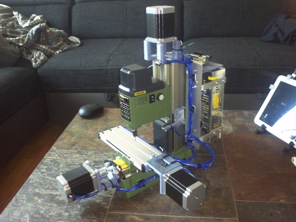 Proxxon MF 70 CnC NEMA23 motor mounts