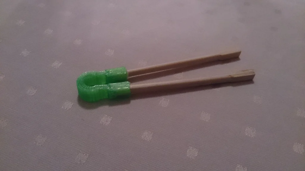 Chopsticks with wooden end