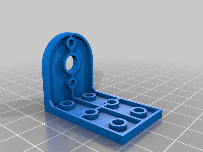 Meccano Motor Mount Hollow 17mm centres 7mm dia centre
