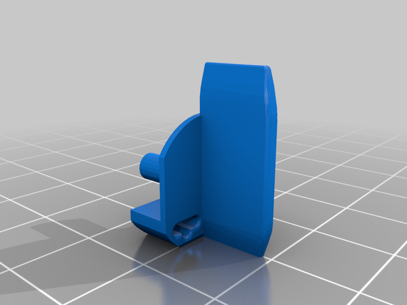 Slot car guide with deep blade